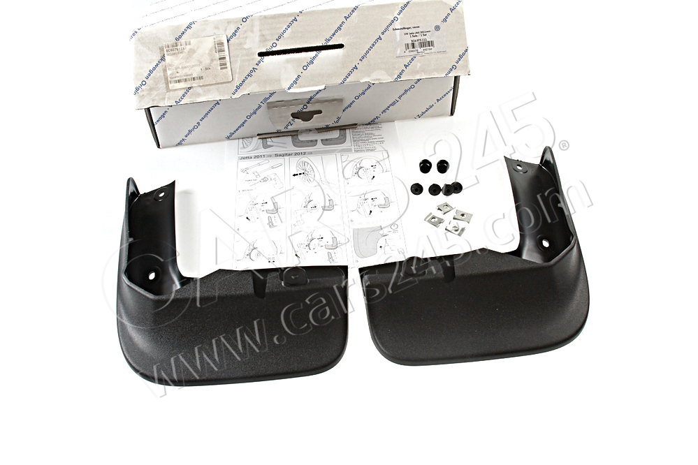 1 set: mud flaps (left and right) front AUDI / VOLKSWAGEN 5C6075111 4