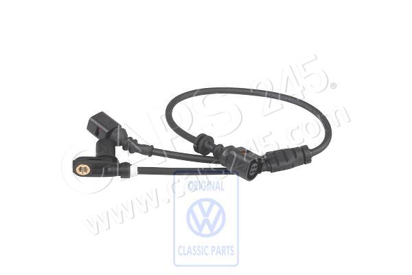 Speed sensor with wiring for brake pad wear indicator front, left front AUDI / VOLKSWAGEN 7M3927807H