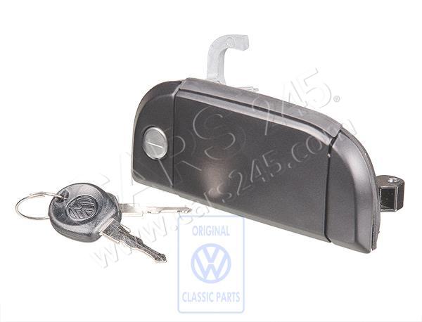 Door handle, outer, black right AUDI / VOLKSWAGEN 701837206
