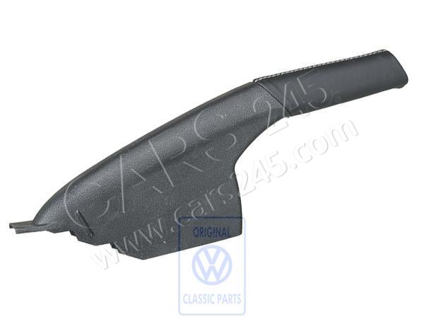 Hand brake lever handle with boot (leather) AUDI / VOLKSWAGEN 6R0711461QRIE