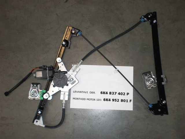 Window regulator with motor right, right front SEAT 6K4837402P