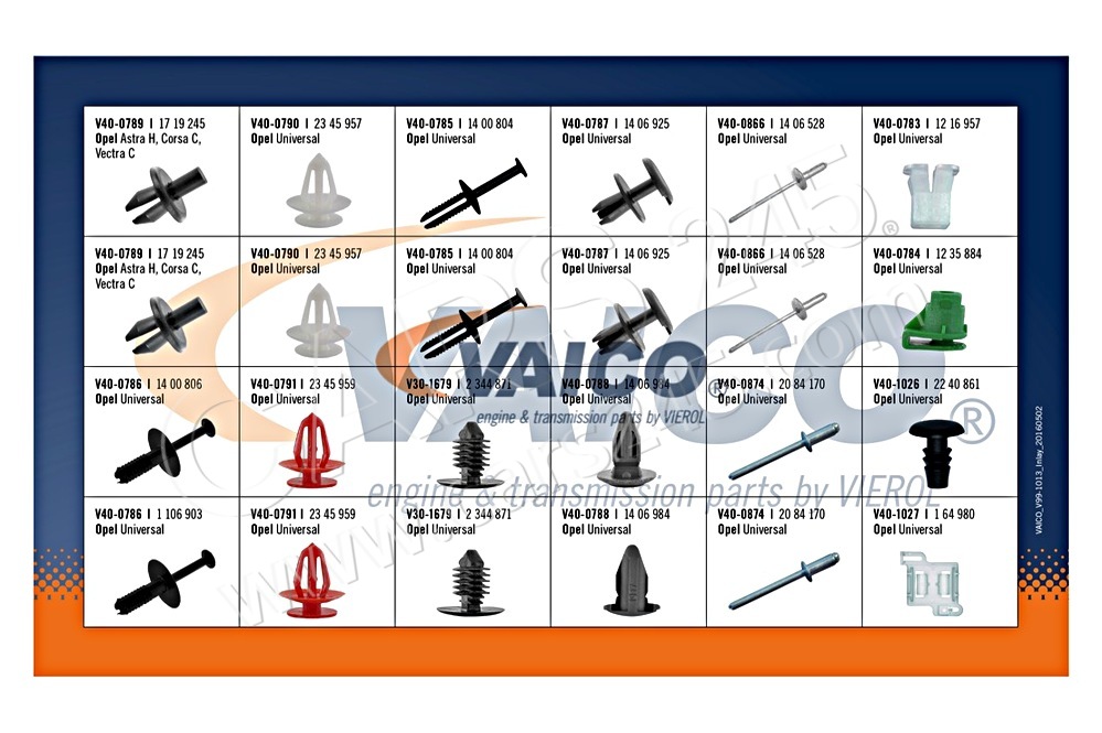 Assortment, fasteners VAICO V99-1013 2