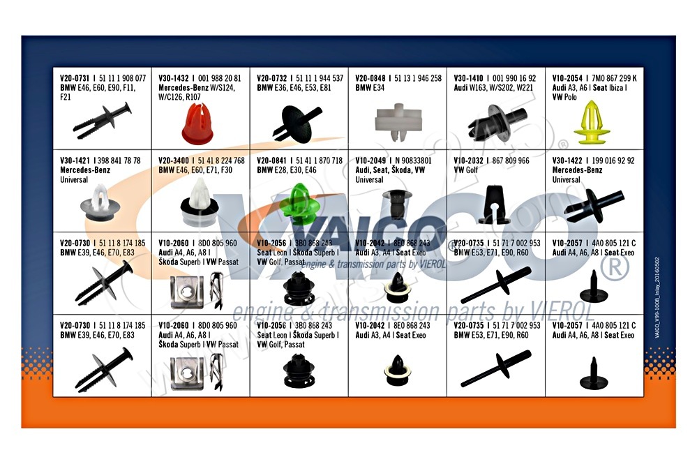 Assortment, fasteners VAICO V99-1008 2