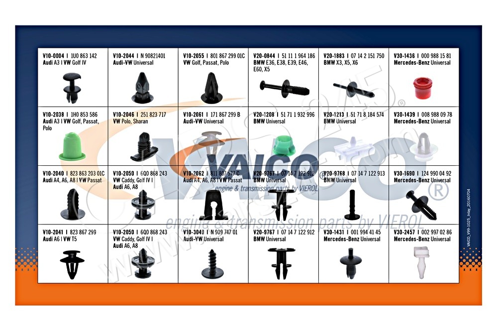 Assortment, fasteners VAICO V99-1025 2