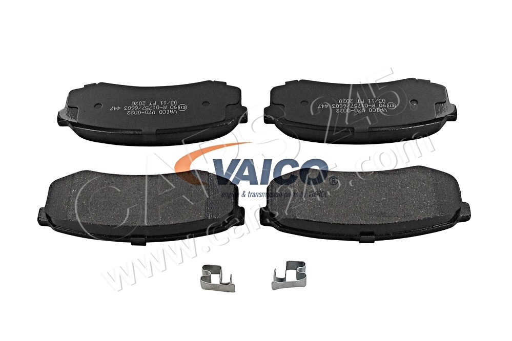 Brake Pad Set, disc brake VAICO V70-0022