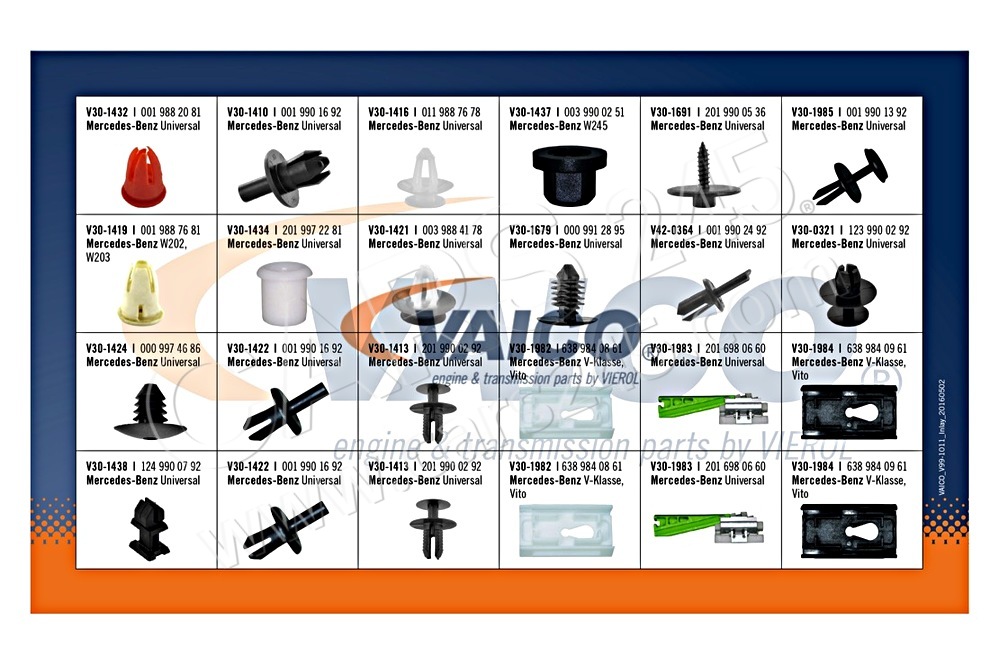 Assortment, fasteners VAICO V99-1011 2