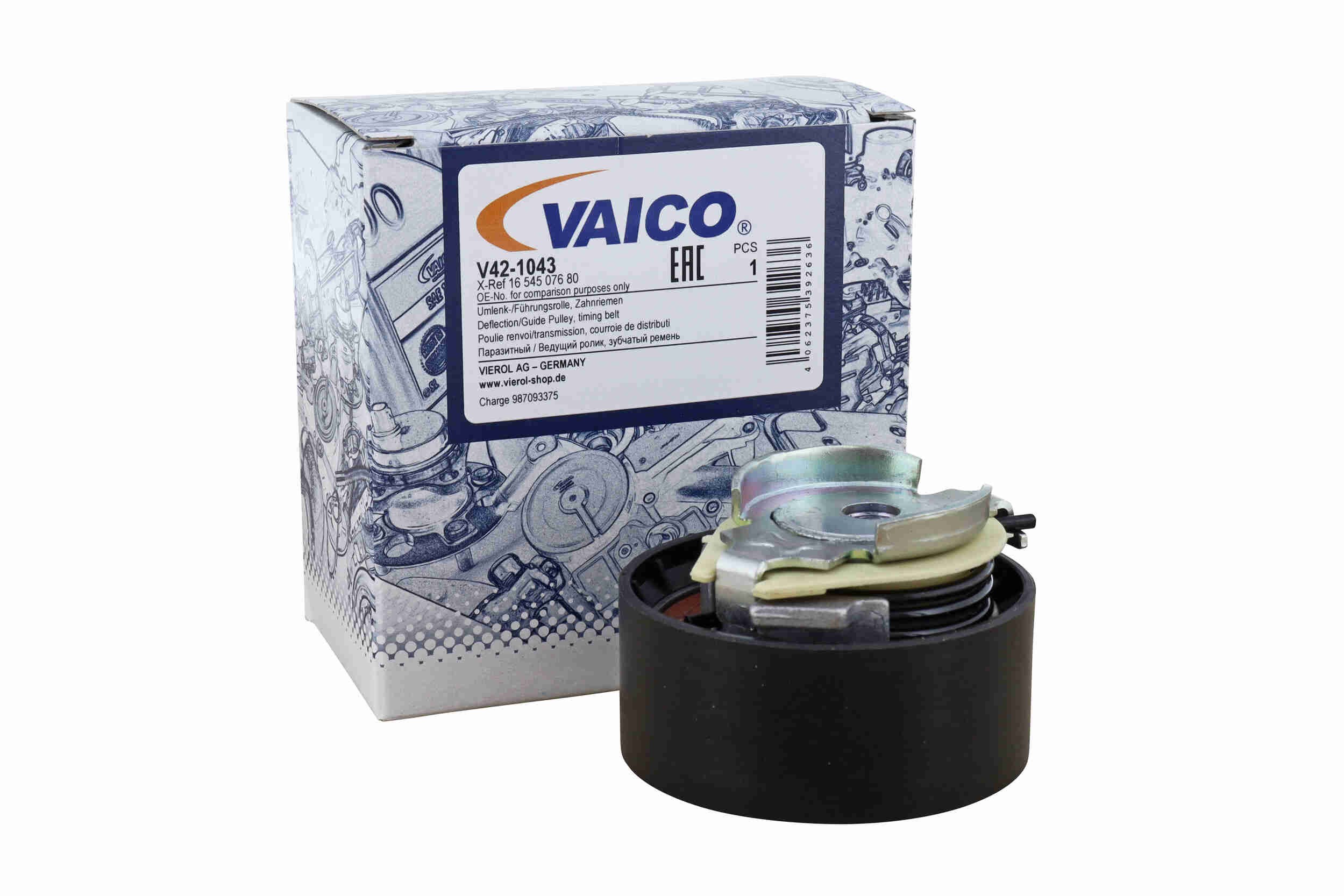 Deflection/Guide Pulley, timing belt VAICO V42-1043 2