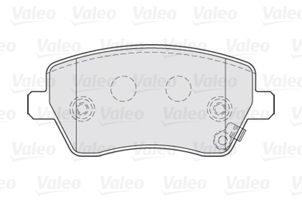 Brake Pad Set, disc brake VALEO 301641 2