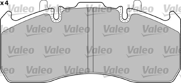 Brake Pad Set, disc brake VALEO 541723 2