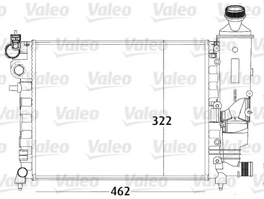 Radiator, engine cooling VALEO 731498