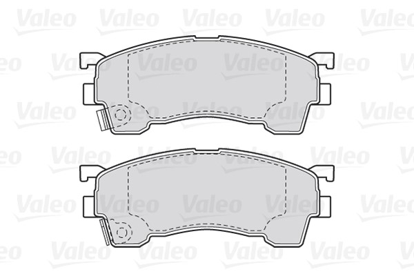 Brake Pad Set, disc brake VALEO 301629 2