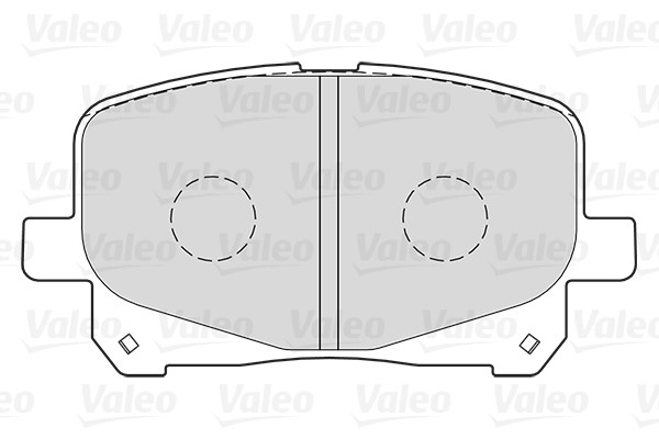 Brake Pad Set, disc brake VALEO 301025 2