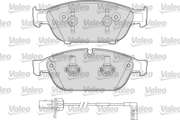 Brake Pad Set, disc brake VALEO 601659