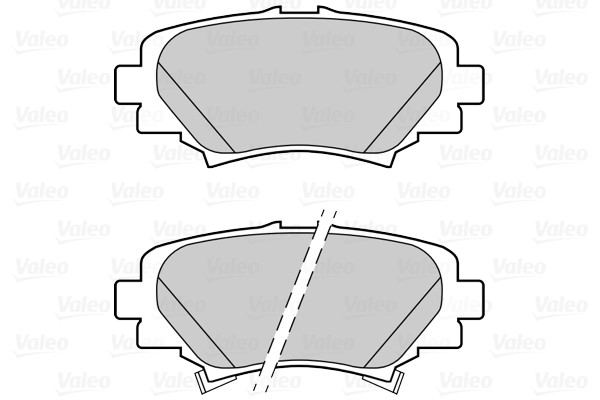 Brake Pad Set, disc brake VALEO 302288 2