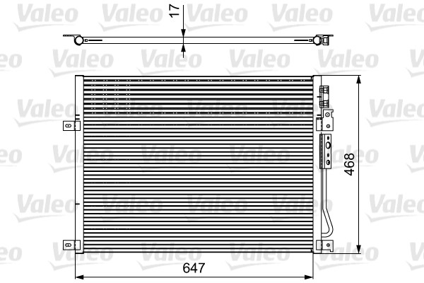 Condenser, air conditioning VALEO 814086