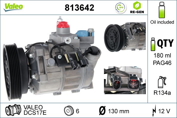 Compressor, air conditioning VALEO 813642
