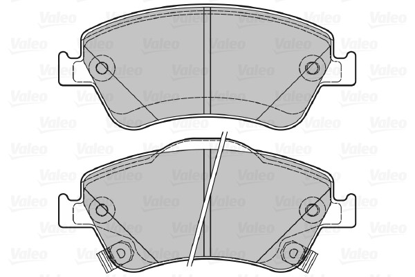 Brake Pad Set, disc brake VALEO 601040 2