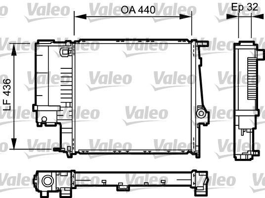 Radiator, engine cooling VALEO 731511