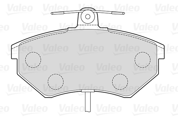 Brake Pad Set, disc brake VALEO 301484 2