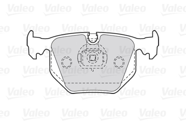 Brake Pad Set, disc brake VALEO 301580 2