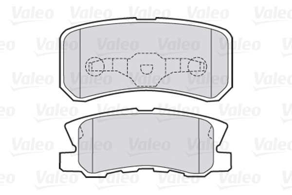Brake Pad Set, disc brake VALEO 301520 2