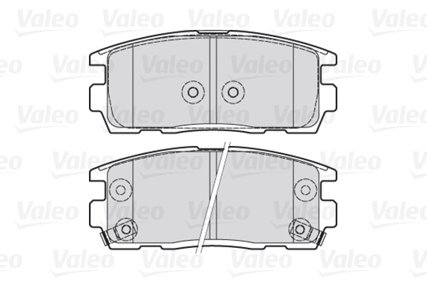 Brake Pad Set, disc brake VALEO 301941 2