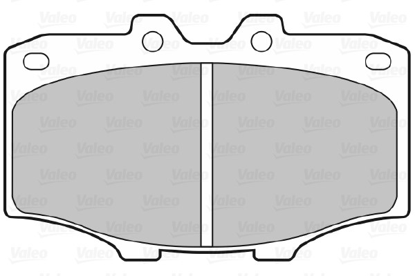 Brake Pad Set, disc brake VALEO 598921 2