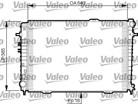 Radiator, engine cooling VALEO 735500