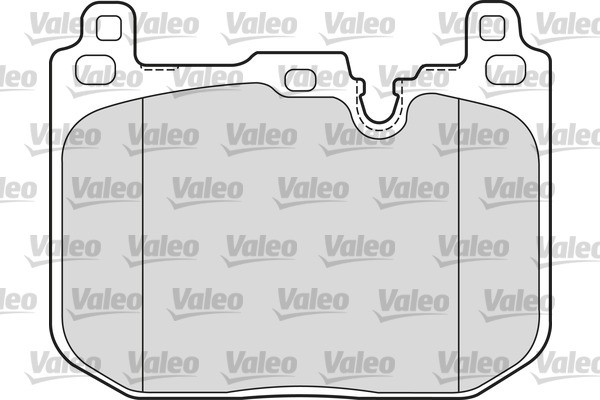 Brake Pad Set, disc brake VALEO 601679