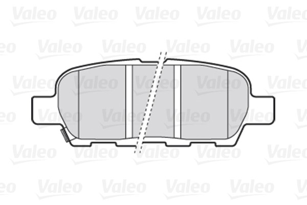 Brake Pad Set, disc brake VALEO 301009 2