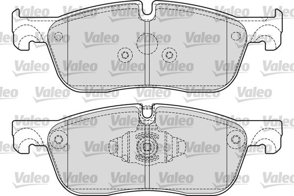 Brake Pad Set, disc brake VALEO 601676