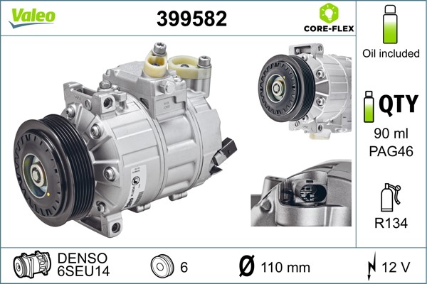 Compressor, air conditioning VALEO 399582