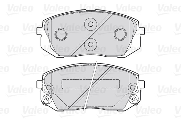 Brake Pad Set, disc brake VALEO 301934 2