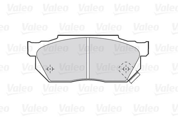 Brake Pad Set, disc brake VALEO 301047 2
