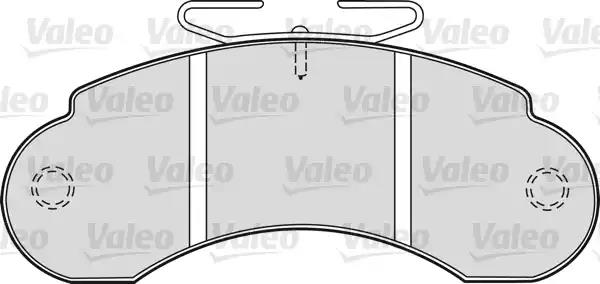Brake Pad Set, disc brake VALEO 598137