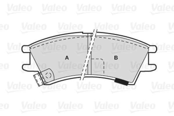 Brake Pad Set, disc brake VALEO 301575 2