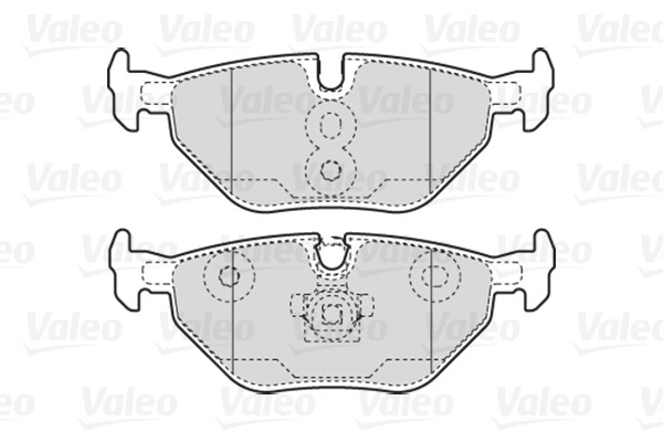 Brake Pad Set, disc brake VALEO 301753 2