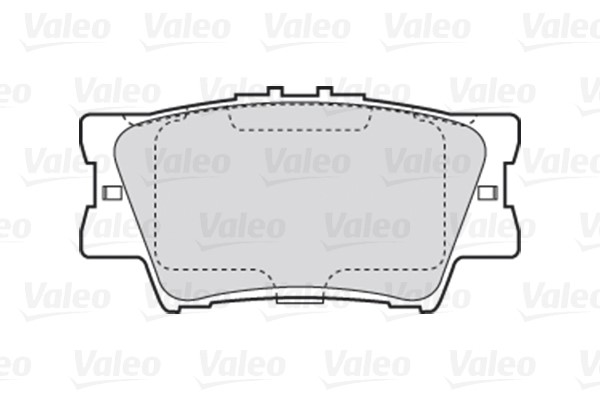 Brake Pad Set, disc brake VALEO 301819 2