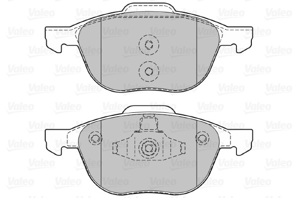 Brake Pad Set, disc brake VALEO 601367 2
