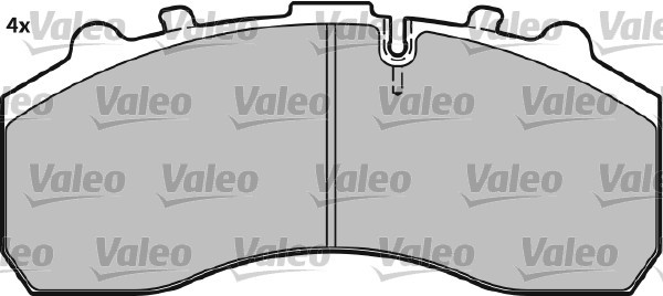 Brake Pad Set, disc brake VALEO 541679 3