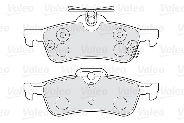Brake Pad Set, disc brake VALEO 301028 2