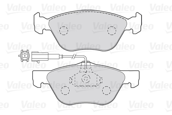 Brake Pad Set, disc brake VALEO 301990 2