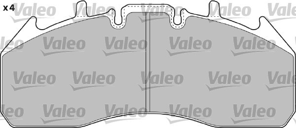 Brake Pad Set, disc brake VALEO 541724 3