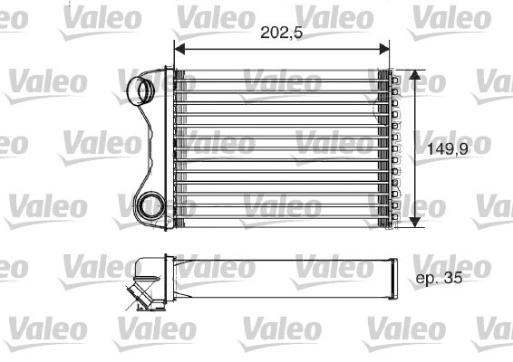 Heat Exchanger, interior heating VALEO 812211