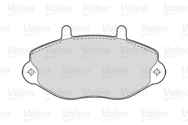 Brake Pad Set, disc brake VALEO 301037 2