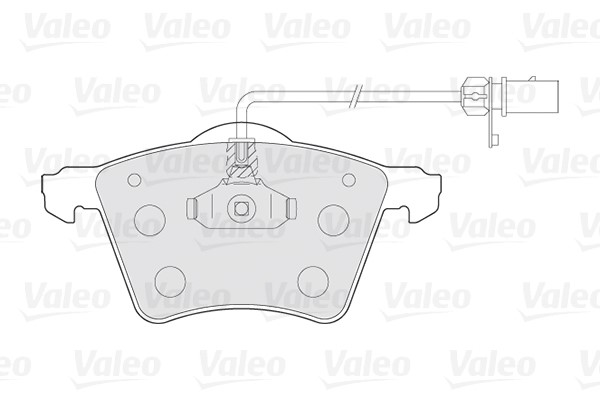 Brake Pad Set, disc brake VALEO 301801 2