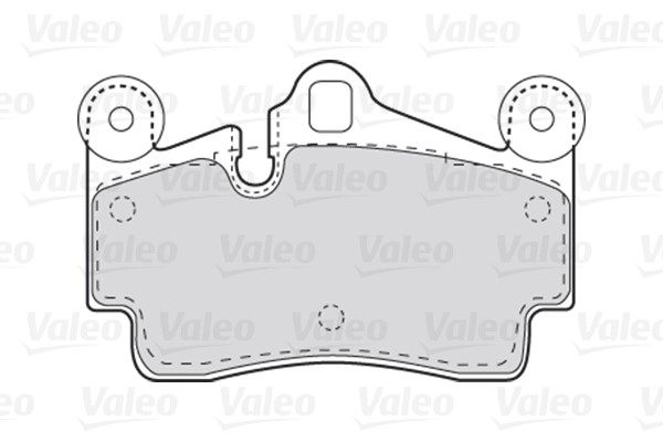 Brake Pad Set, disc brake VALEO 301770 2