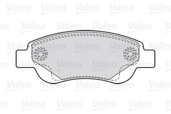 Brake Pad Set, disc brake VALEO 301718 2