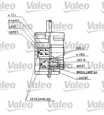 Steering Column Switch VALEO 251104 2