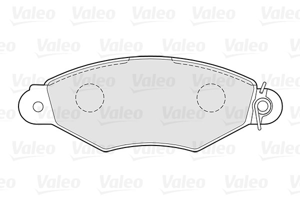 Brake Pad Set, disc brake VALEO 301726 2